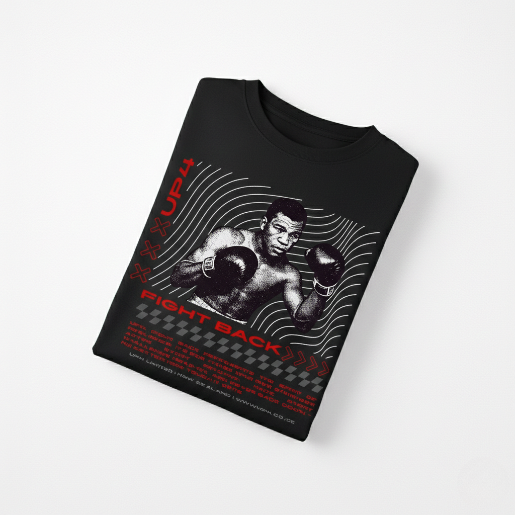 UP4 Fight Back | Men's Box Fit T-Shirt | Folded
