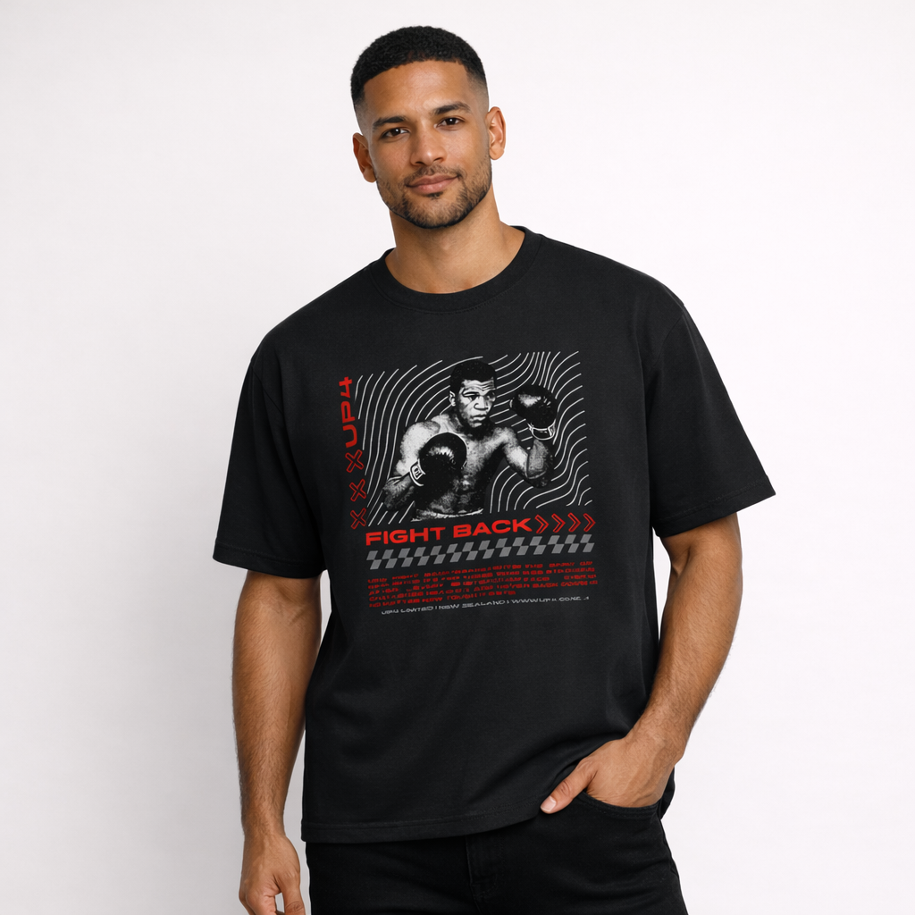 UP4 Fight Back | Men's Box Fit T-Shirt | Model