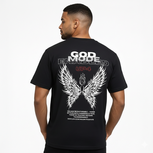 UP4 God Mode | Men's Box Fit T-Shirt | Model