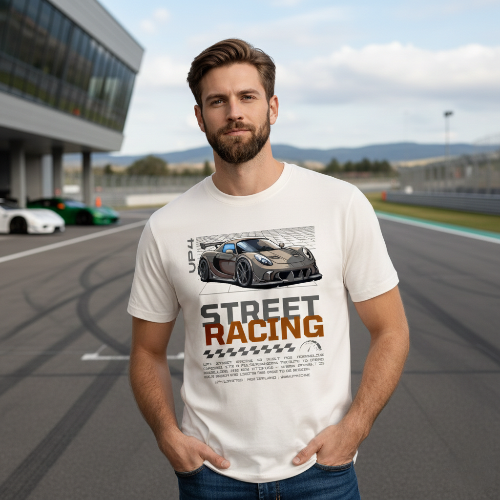 UP4 Street Racing | Men's Box Fit T-Shirt | Reallife