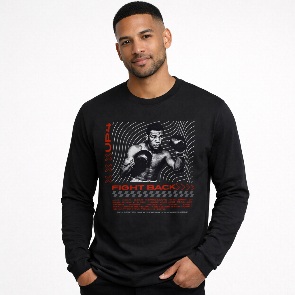 UP4 Fight Back | Men's Long Sleeve T-Shirt | Model