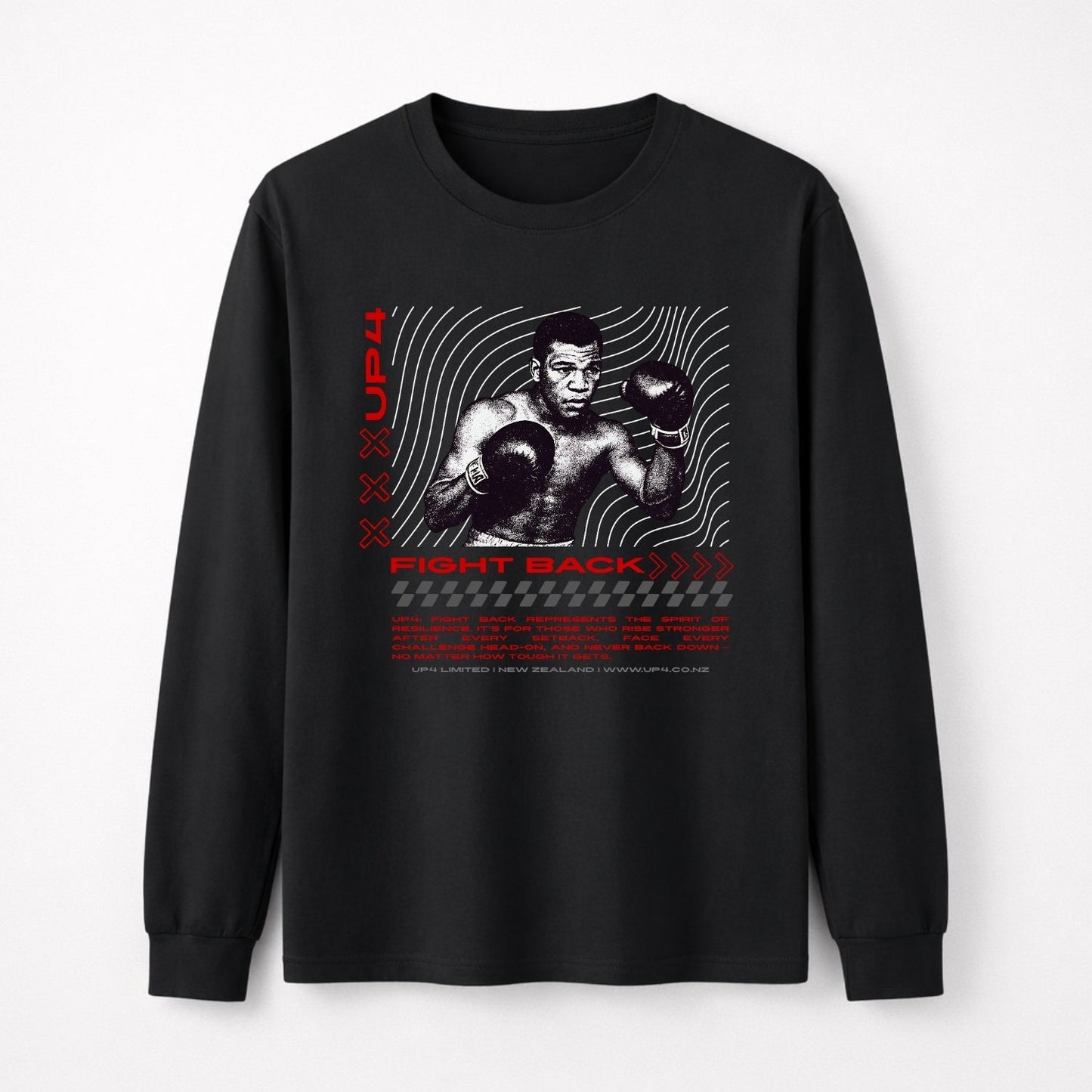 UP4 Fight Back | Men's Long Sleeve T-Shirt | Front