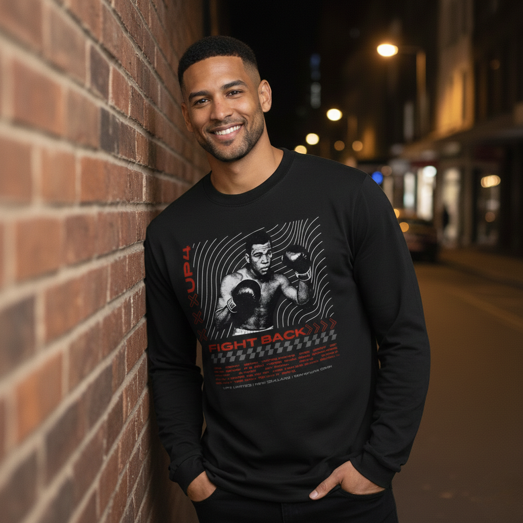 UP4 Fight Back | Men's Long Sleeve T-Shirt | Reallife