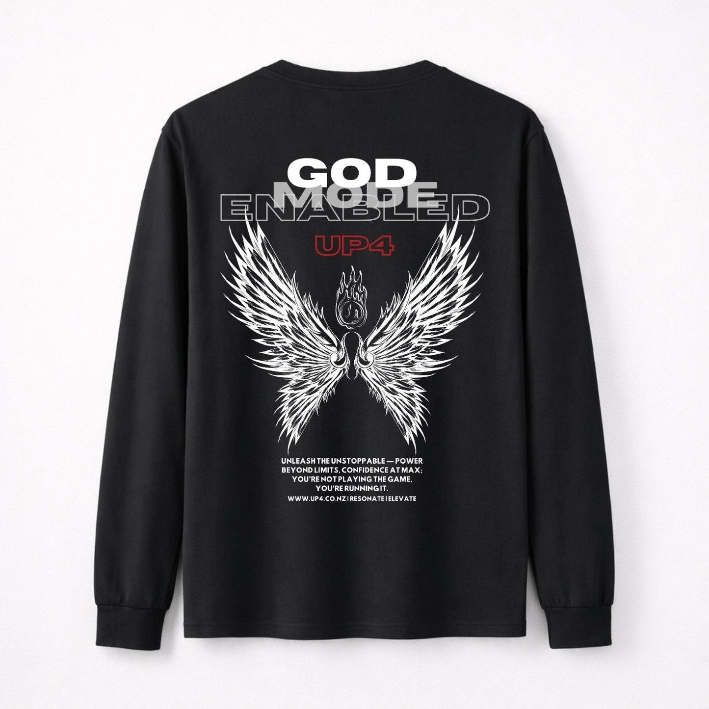 UP4 God Mode | Men's Long Sleeve T-Shirt | Front