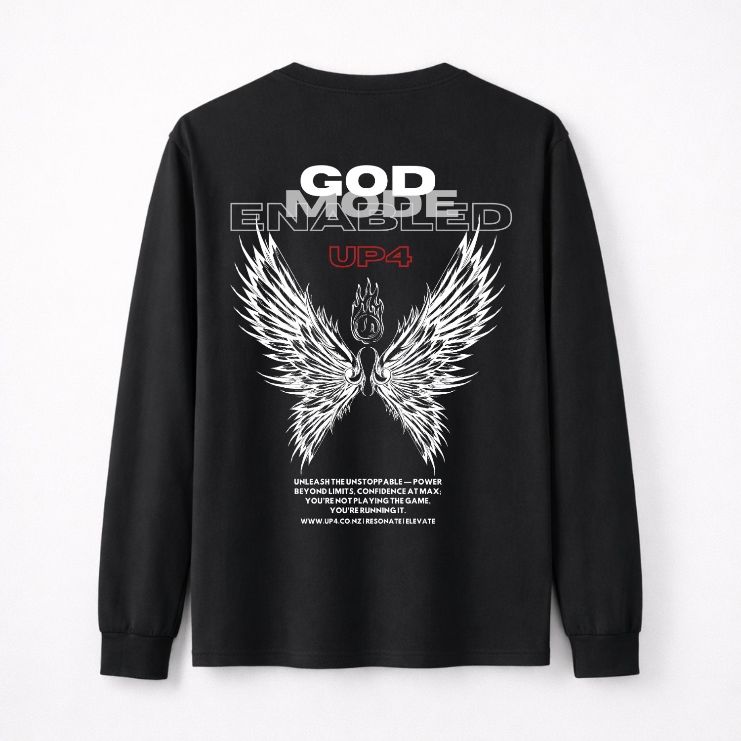 UP4 God Mode | Men's Long Sleeve T-Shirt | Front