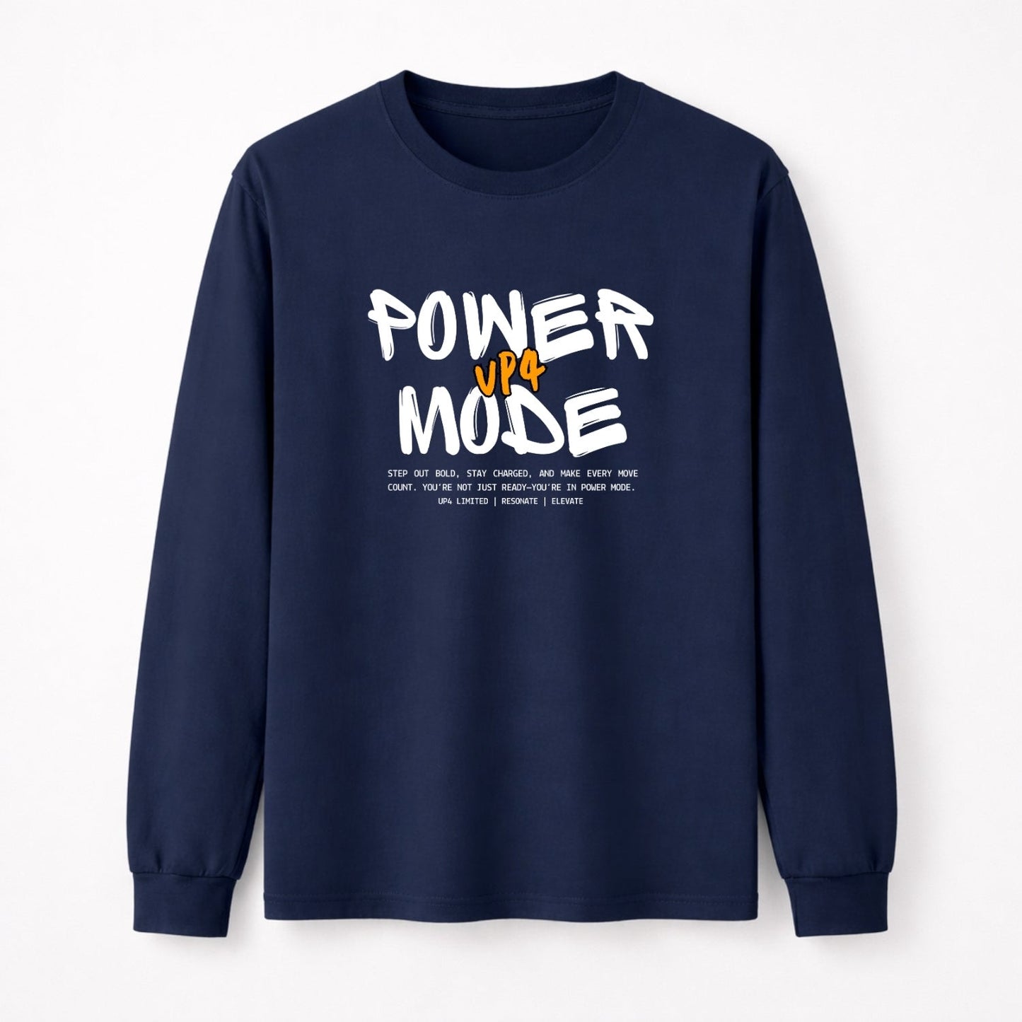 UP4 Power Mode | Men's Long Sleeve T-Shirt | Front
