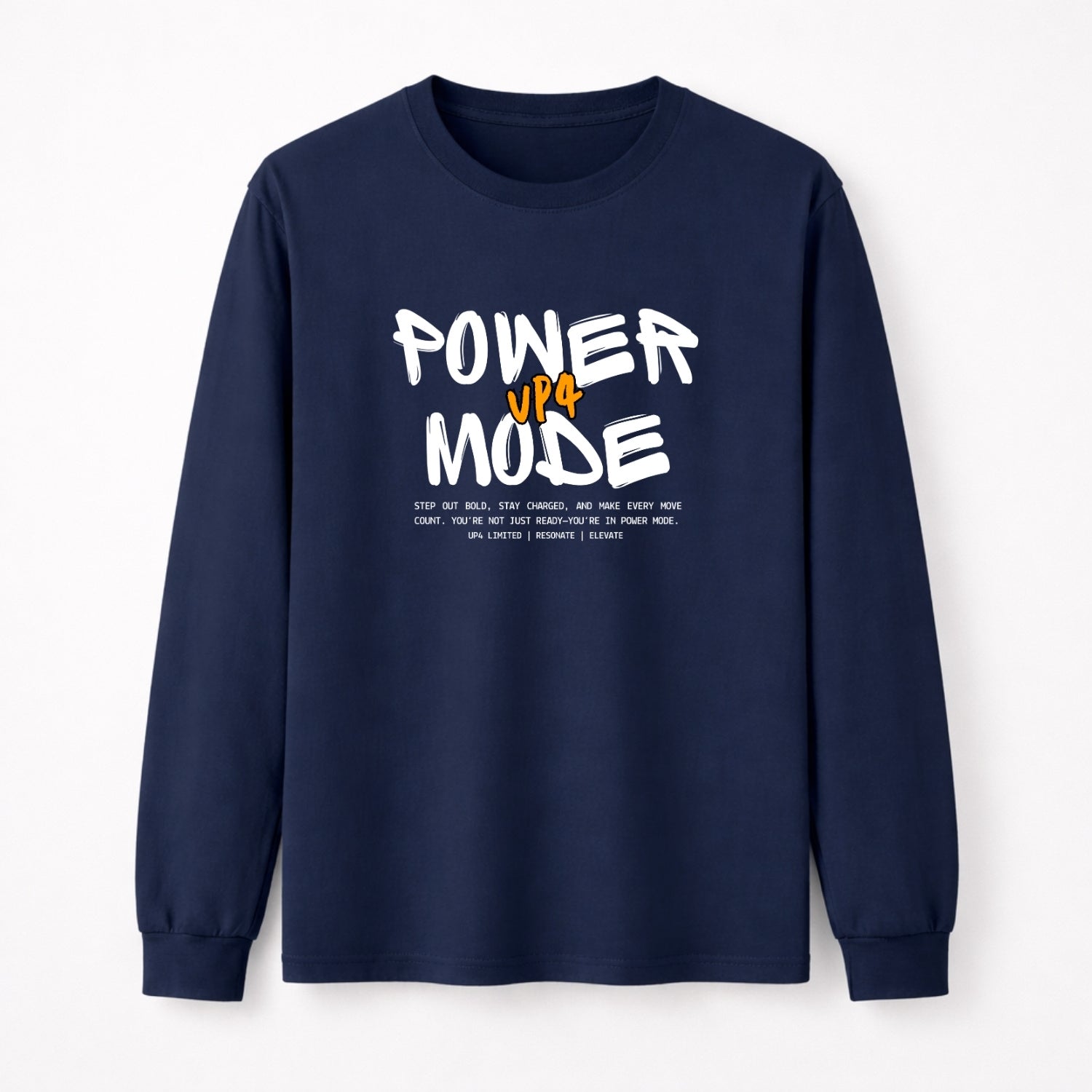 UP4 Power Mode | Men's Long Sleeve T-Shirt | Front