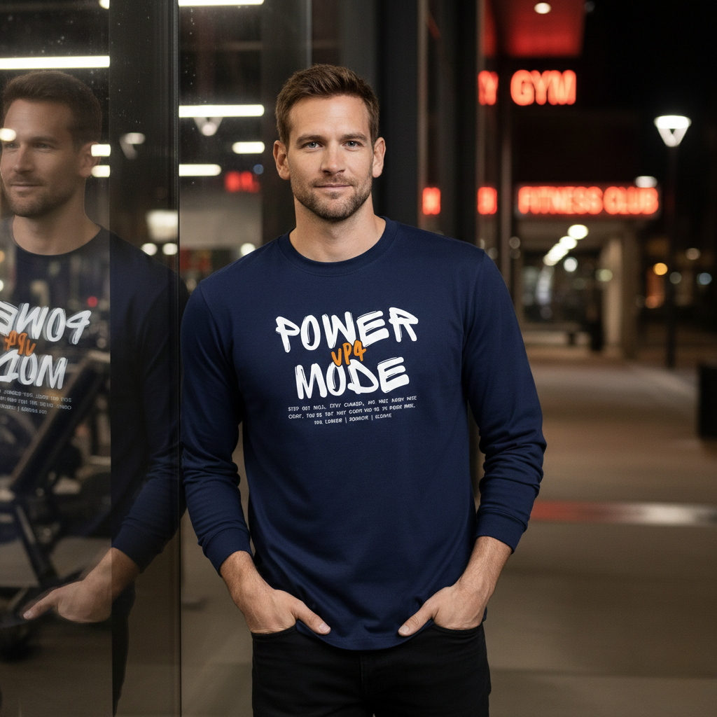 UP4 Power Mode | Men's Long Sleeve T-Shirt | Reallife