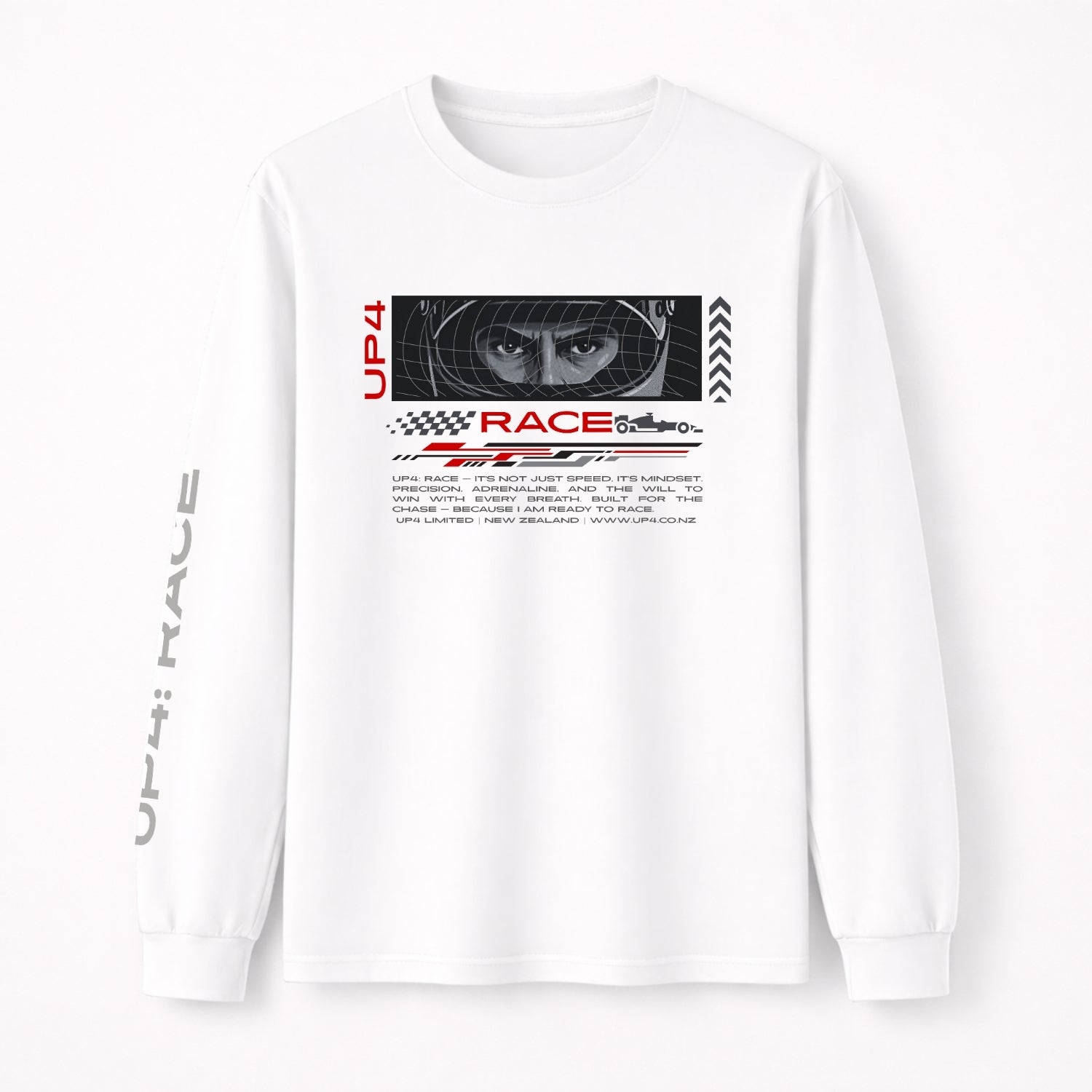 UP4 Race | Men's Long Sleeve T-Shirt | Front