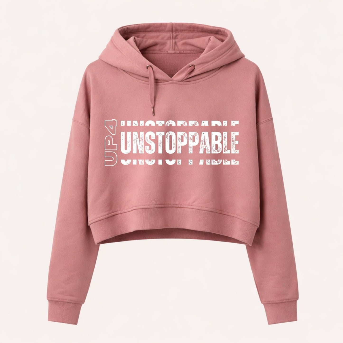 UP4 Unstoppable | Women's Cropped Hoodie | Pink | Front