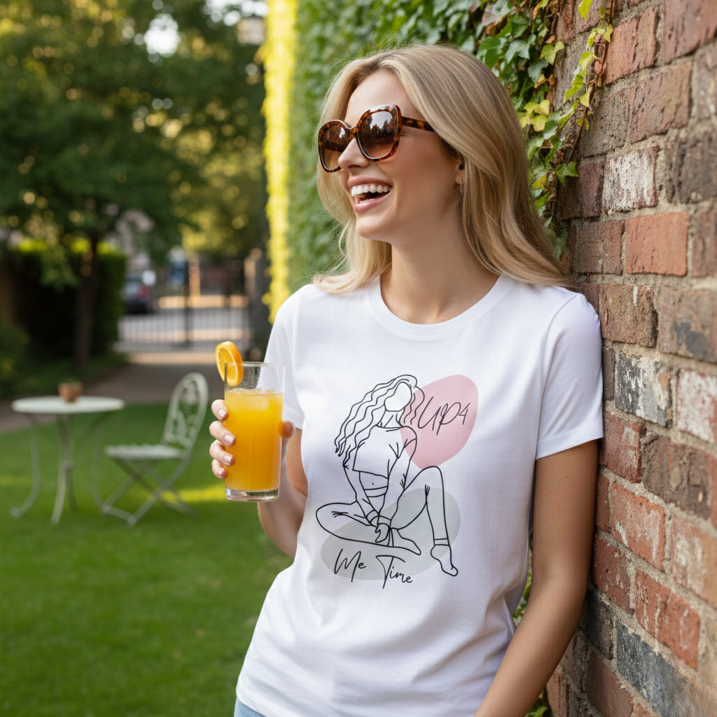 UP4 Me Time | Women's Slim T-Shirt | Reallife