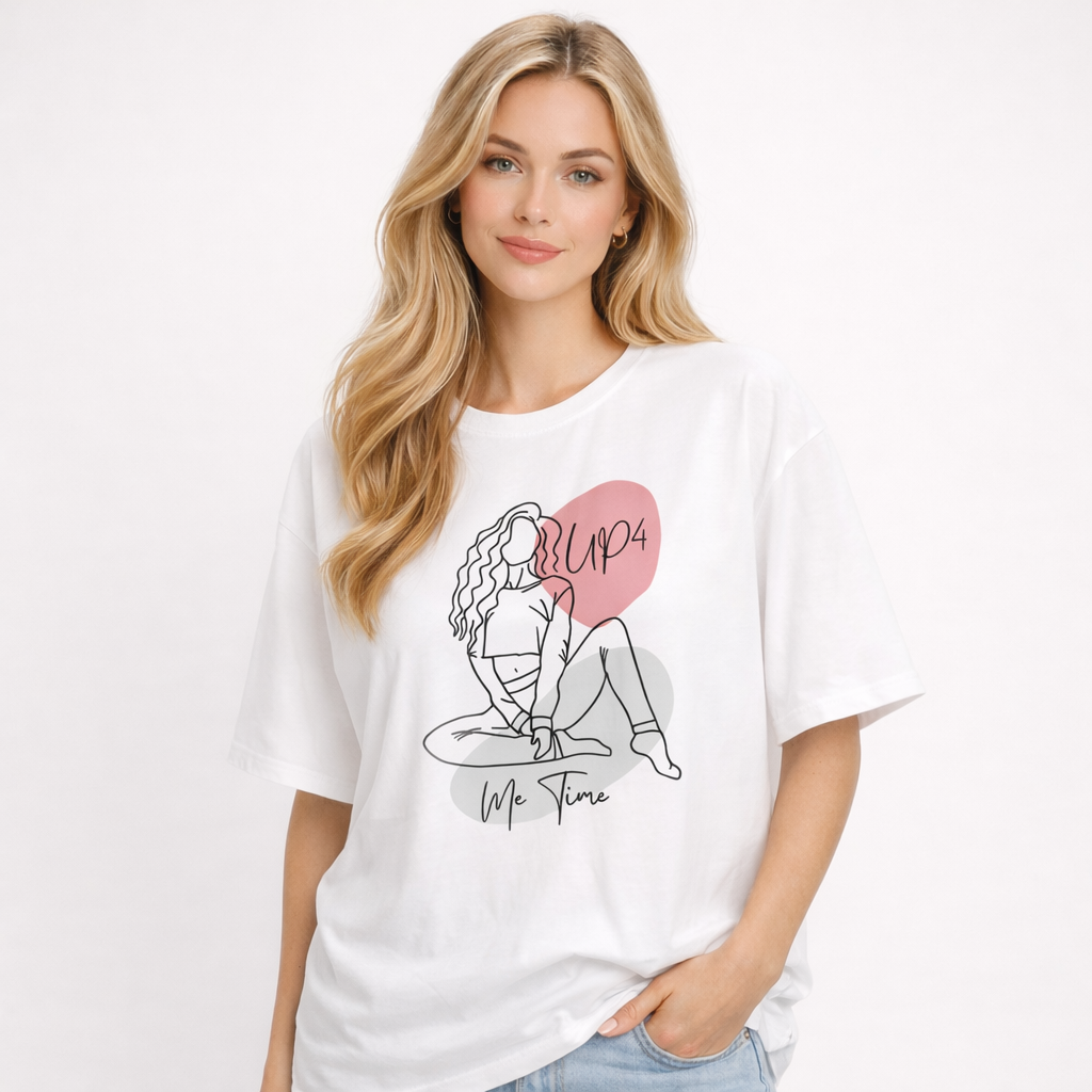 UP4 Me Time | Women's Oversized T-Shirt | Model
