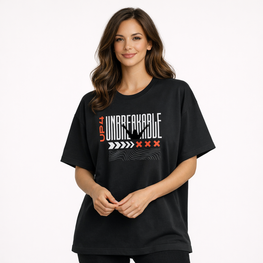 UP4 Unbreakable | Women's Oversized T-Shirt | Model