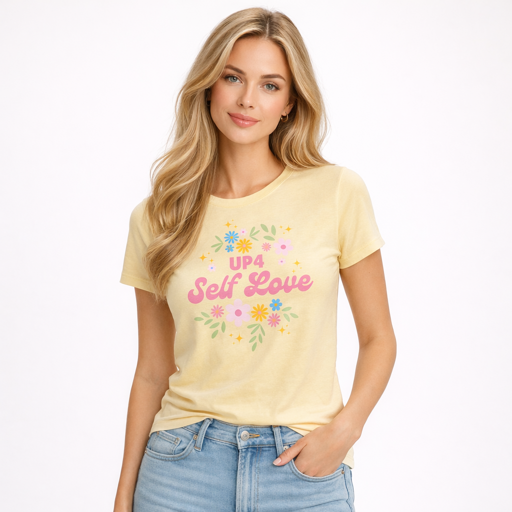 UP4 Self Love | Women's Slim T-Shirt | Model