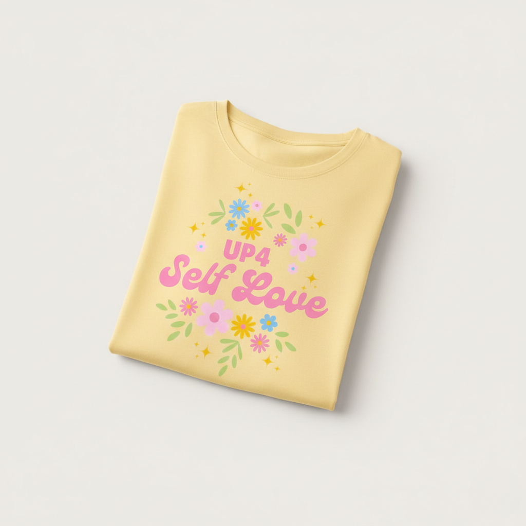 UP4 Self Love | Women's Slim T-Shirt | Folded