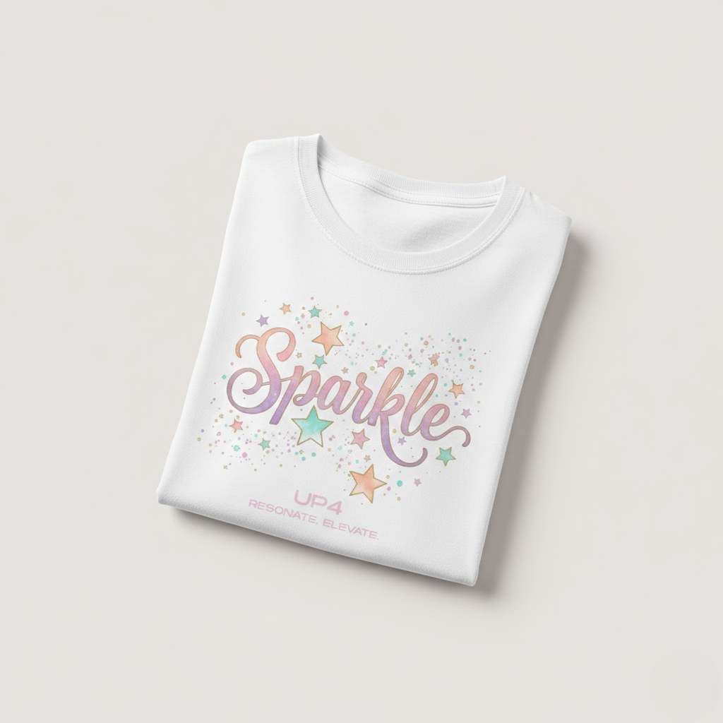 UP4 Sparkle | Women's Slim T-Shirt | Folded