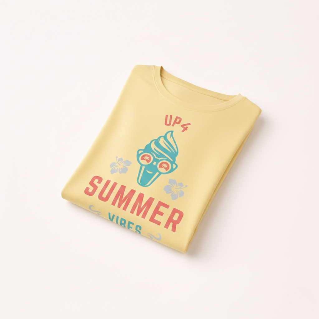 UP4 Summer Vibes | Women's Slim T-Shirt | Folded